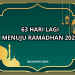 63 HARI LAGI MENUJU RAMADHAN 2025