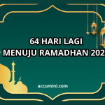 64 HARI LAGI MENUJU RAMADHAN 2025