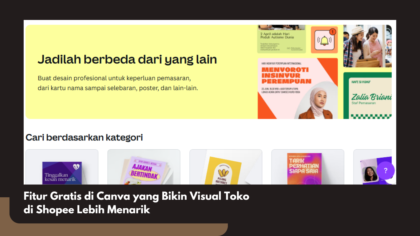 Fitur Gratis di Canva yang Bikin Visual Toko di Shopee Lebih Menarik