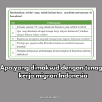 Apa yang dimaksud dengan tenaga kerja migran Indonesia