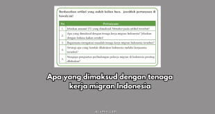 Apa yang dimaksud dengan tenaga kerja migran Indonesia