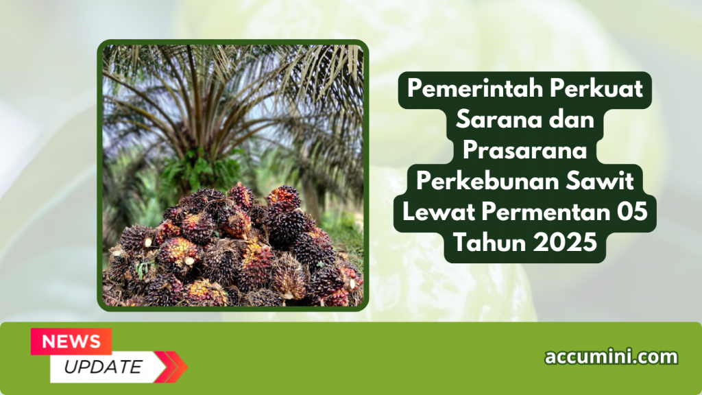 Pemerintah Perkuat Sarana dan Prasarana Perkebunan Sawit Lewat Permentan 05 Tahun 2025
